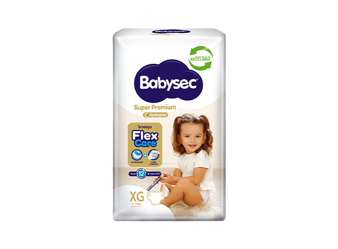 Pañales Babysec Super Premium XG