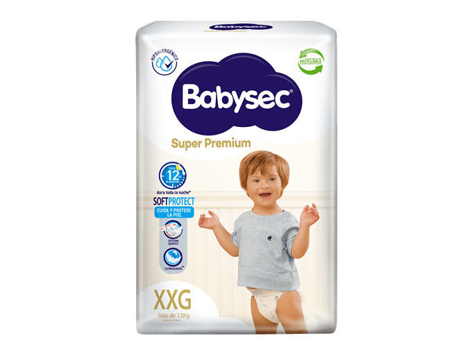 Pañales Babysec Super Premium XXG