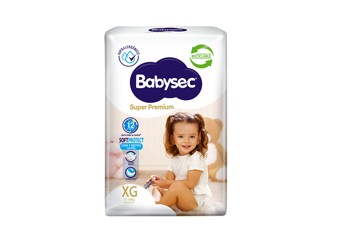 Pañales Babysec Super Premium XG