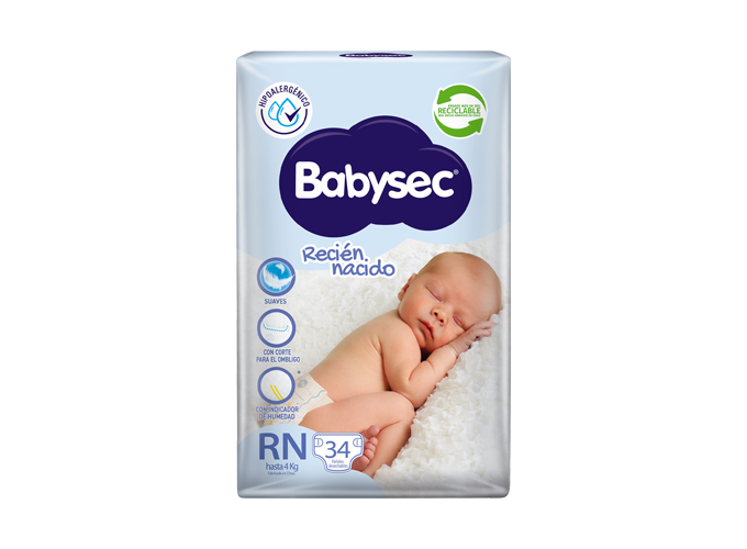 Pañales Babysec Recién Nacido